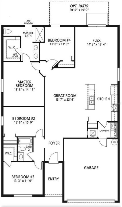 На продажу: $369,000 (4 спален, 2 ванн, 1893 Квадратных фут)