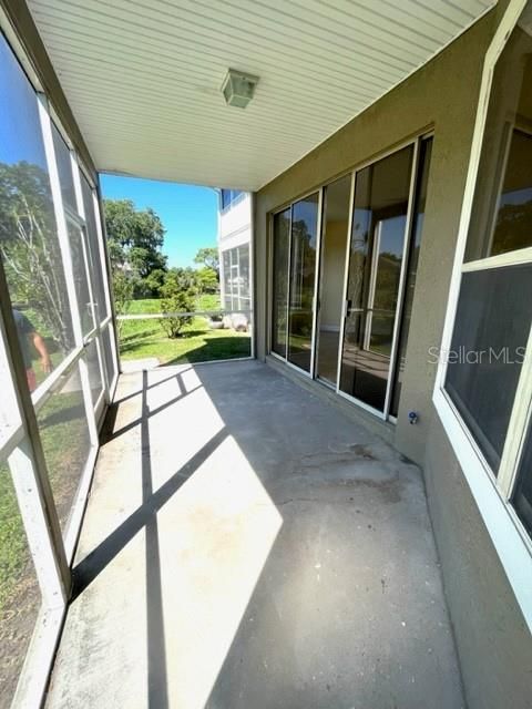 Covered and screened patio