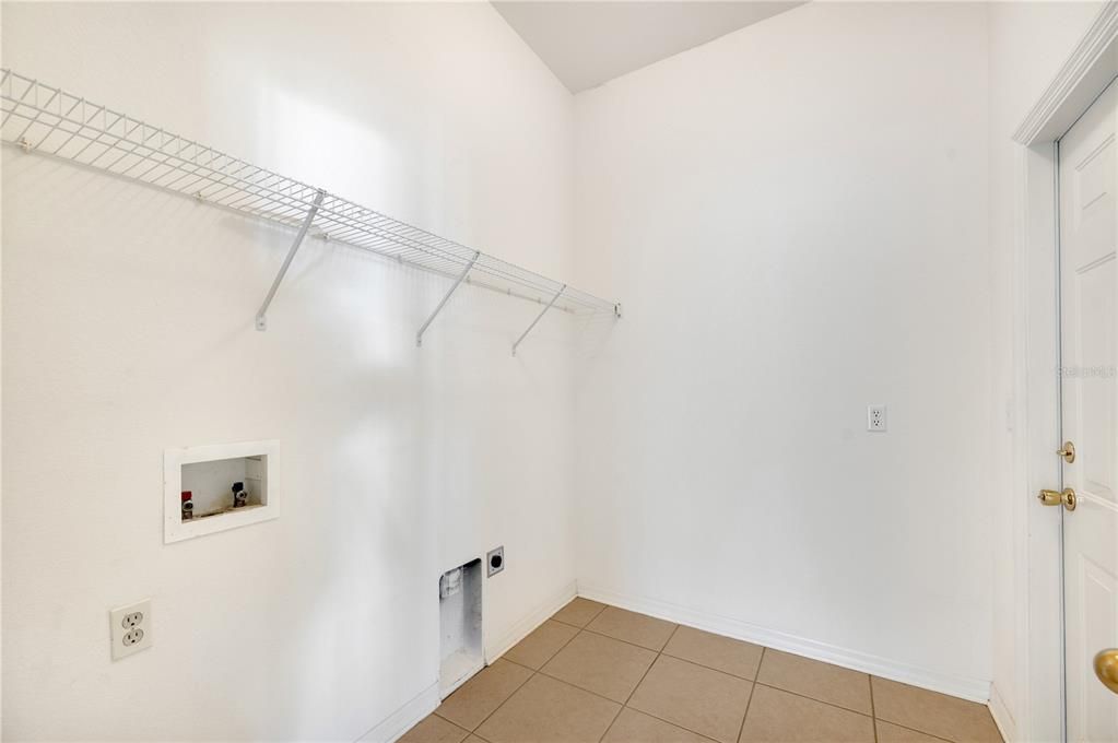 Laundry Room with door leading out to garage
