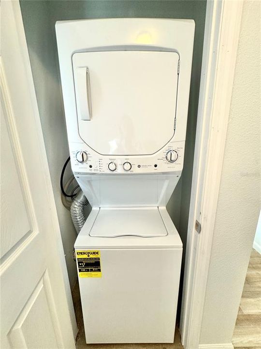 Stackable washer & dryer IN your unit