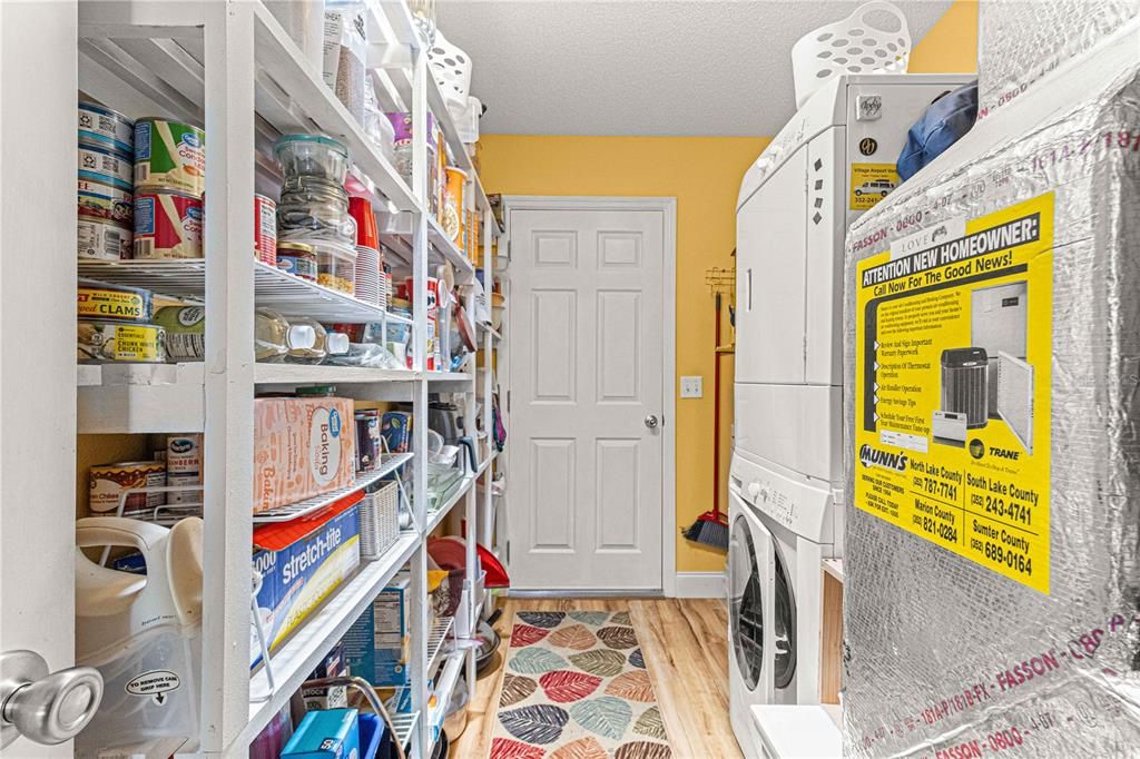 Large Pantry Shelving in the Laundry Room