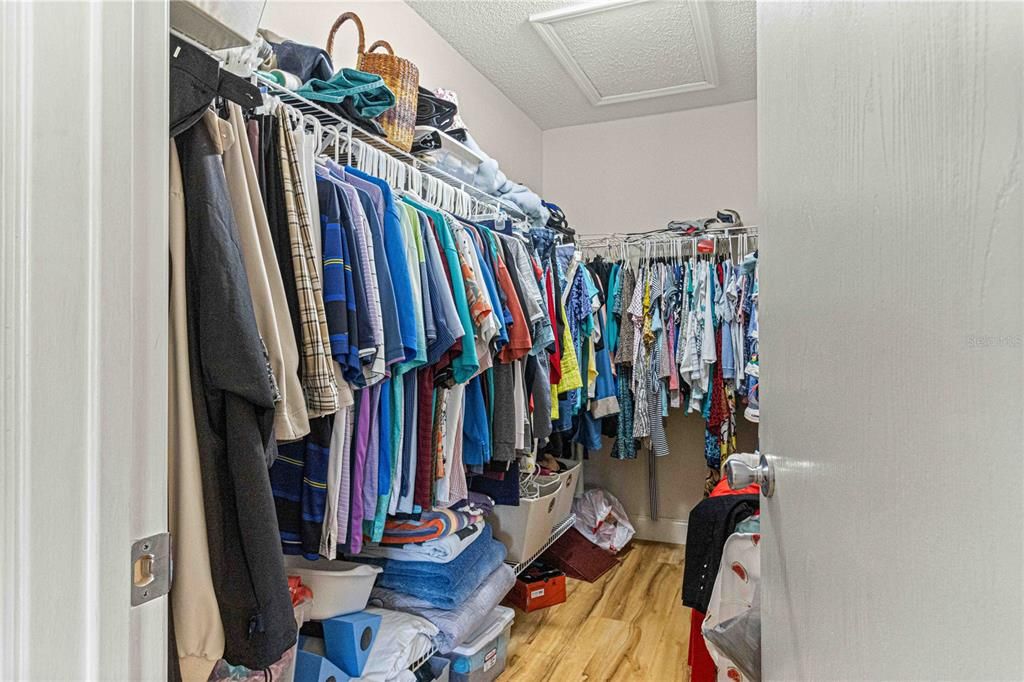 Large Walk In Closet Providing Lots of Storage