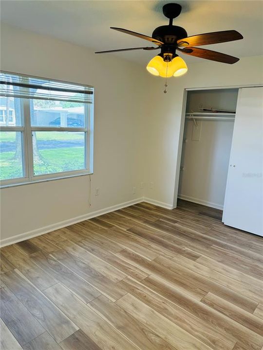 Freshly Painted Second Bedroom.