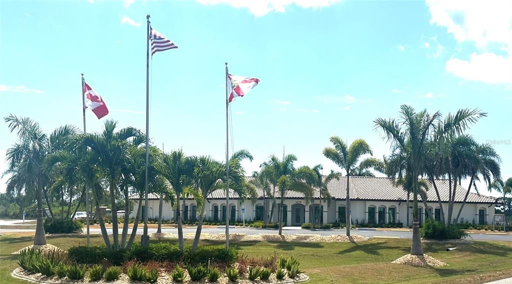 Impressive clubhouse and grounds