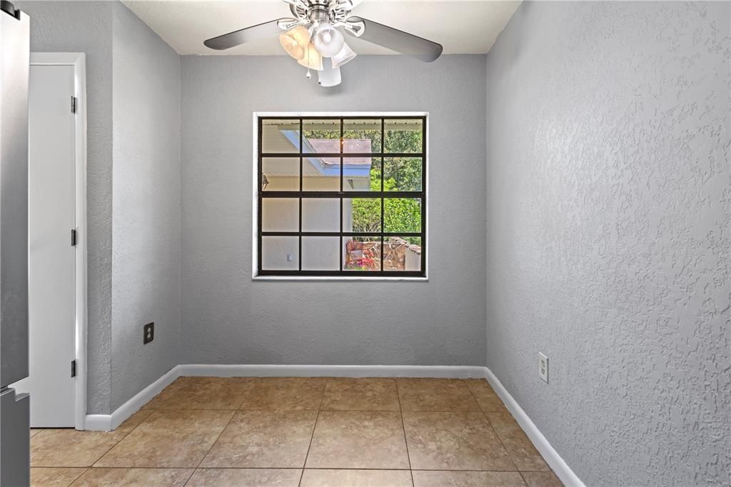 Breakfast nook in kitchen