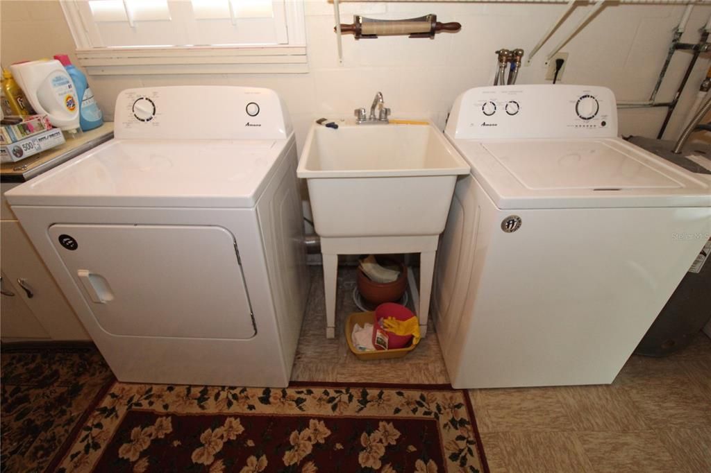 Laundry Area with Mop sink
