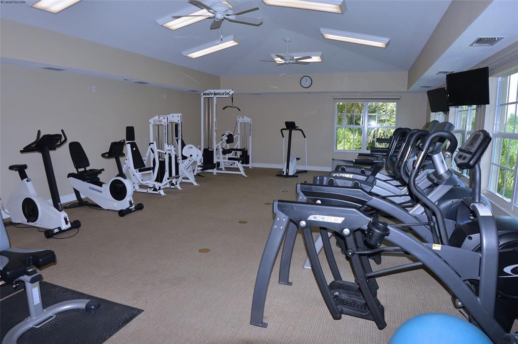 Fitness center has everything you need to get a great workout.