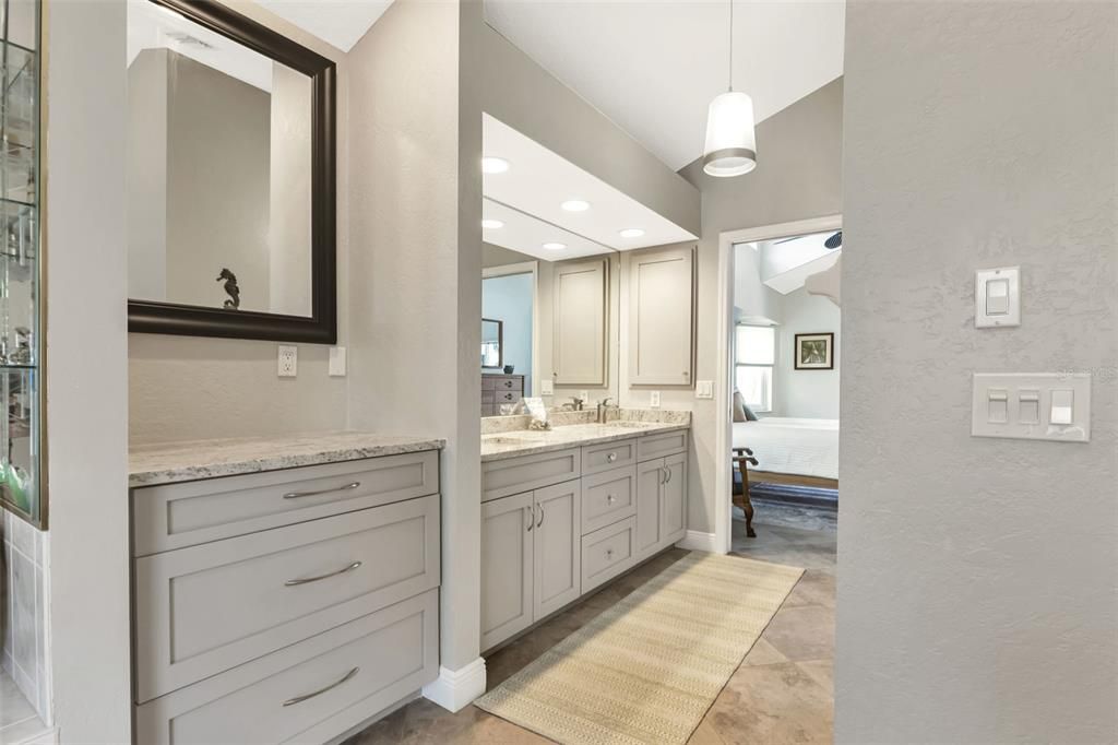 Master bathroom make up vanity.