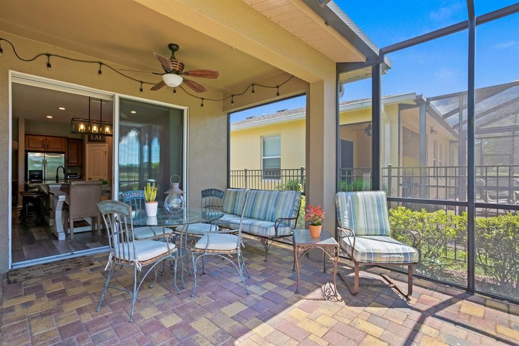 Brick pavers on your screen-enclosed lanai