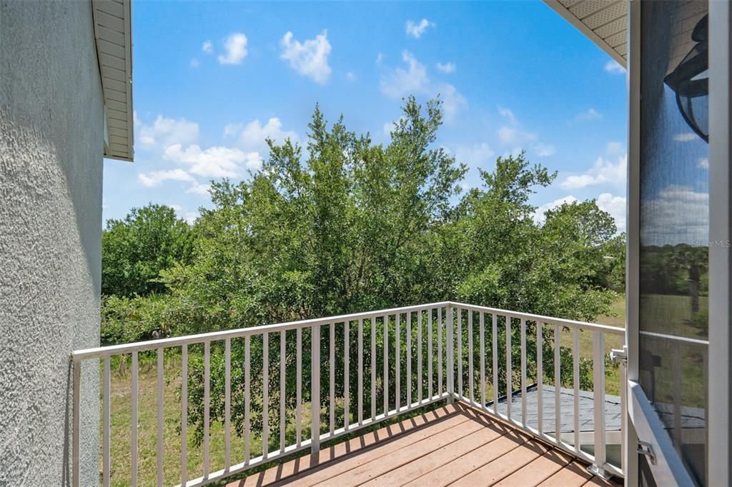 Upstairs Balcony