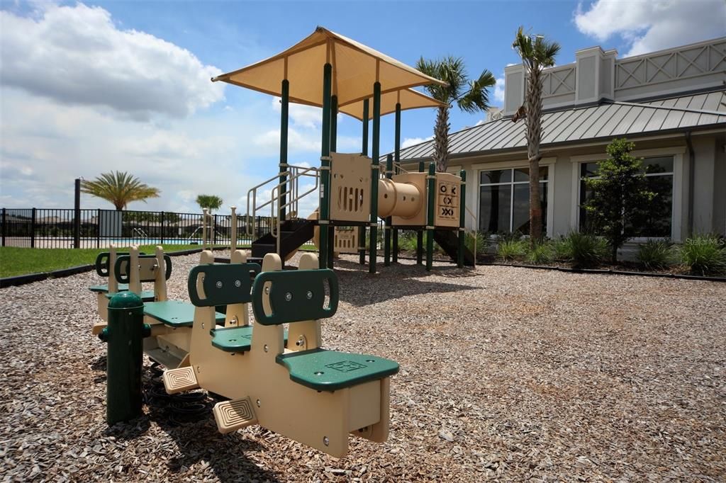 Large fenced in community swimming pool area