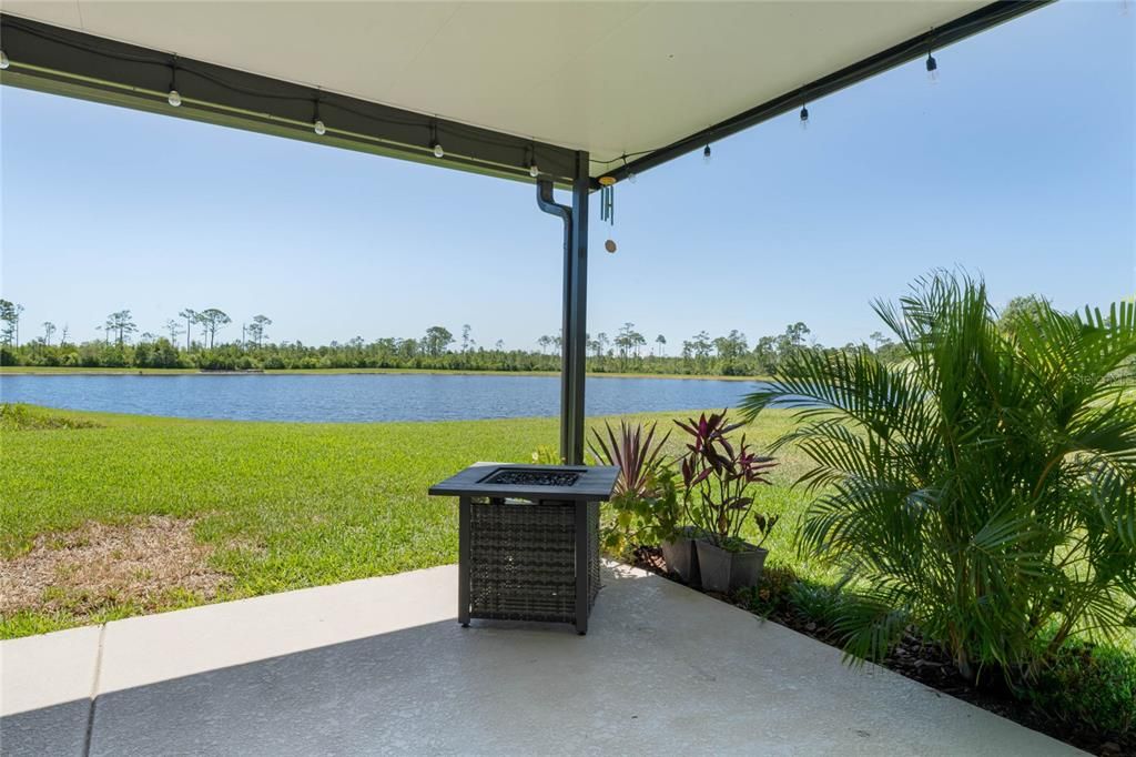 Covered back patio