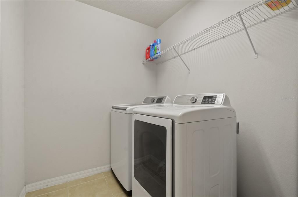 Inside laundry room