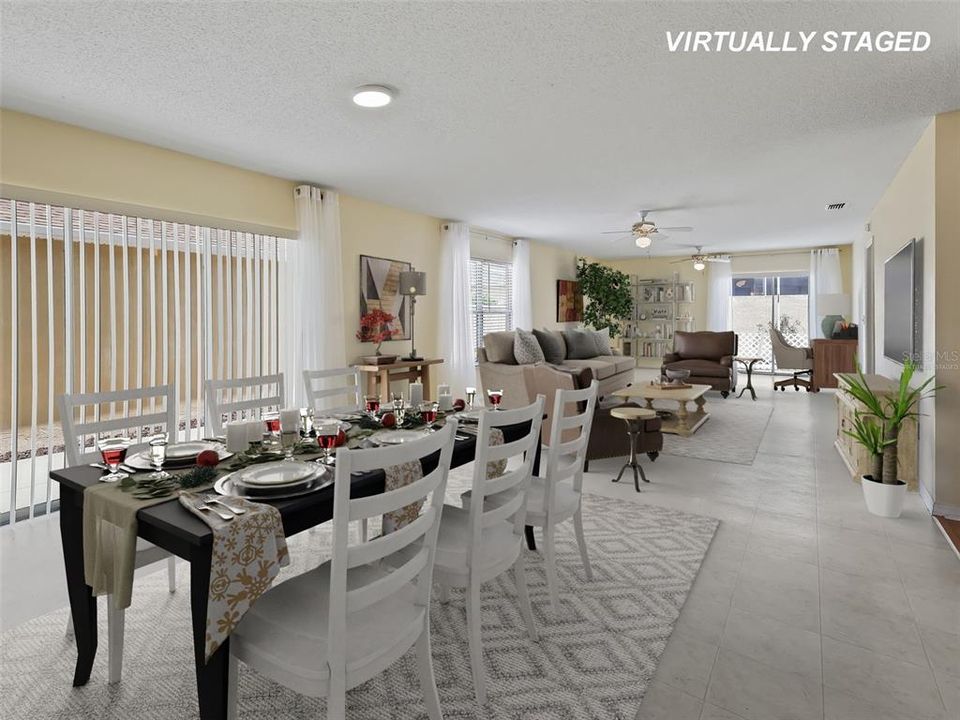 36 FOOT SPACE (living/dining combined) - virtually staged