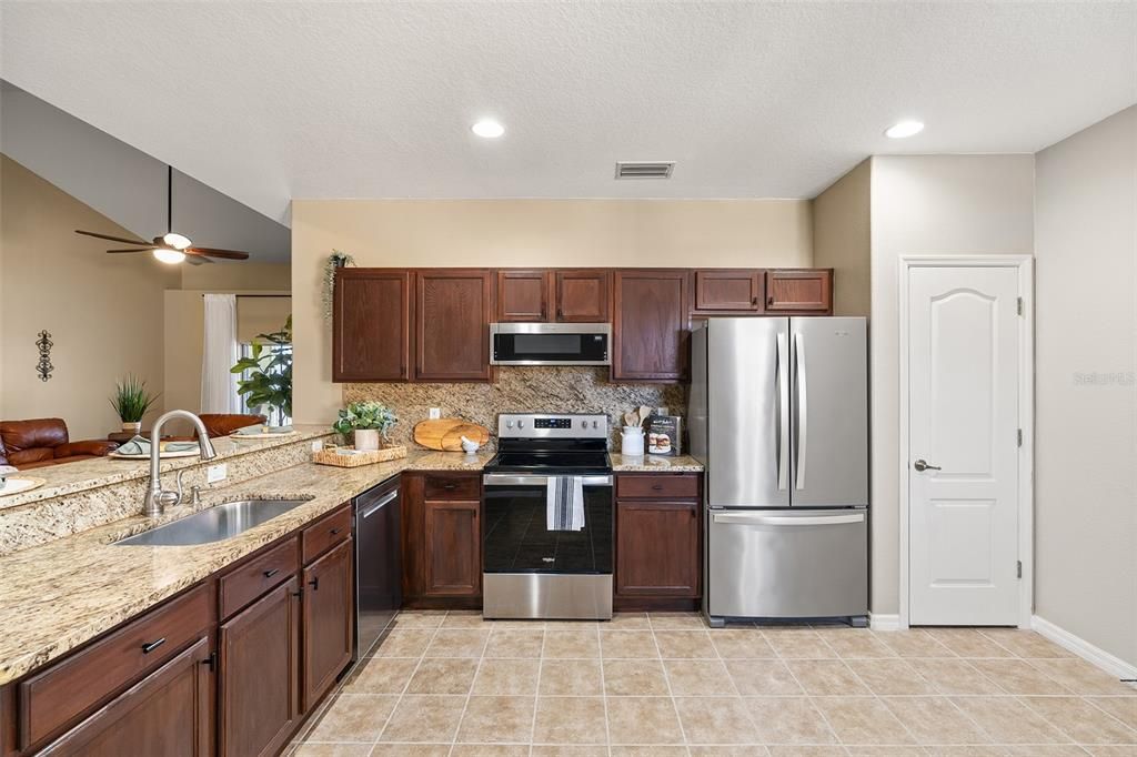 Newer stainless steel appliances
