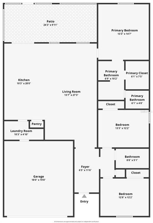 Recently Rented: $2,000 (3 beds, 2 baths, 1614 Square Feet)