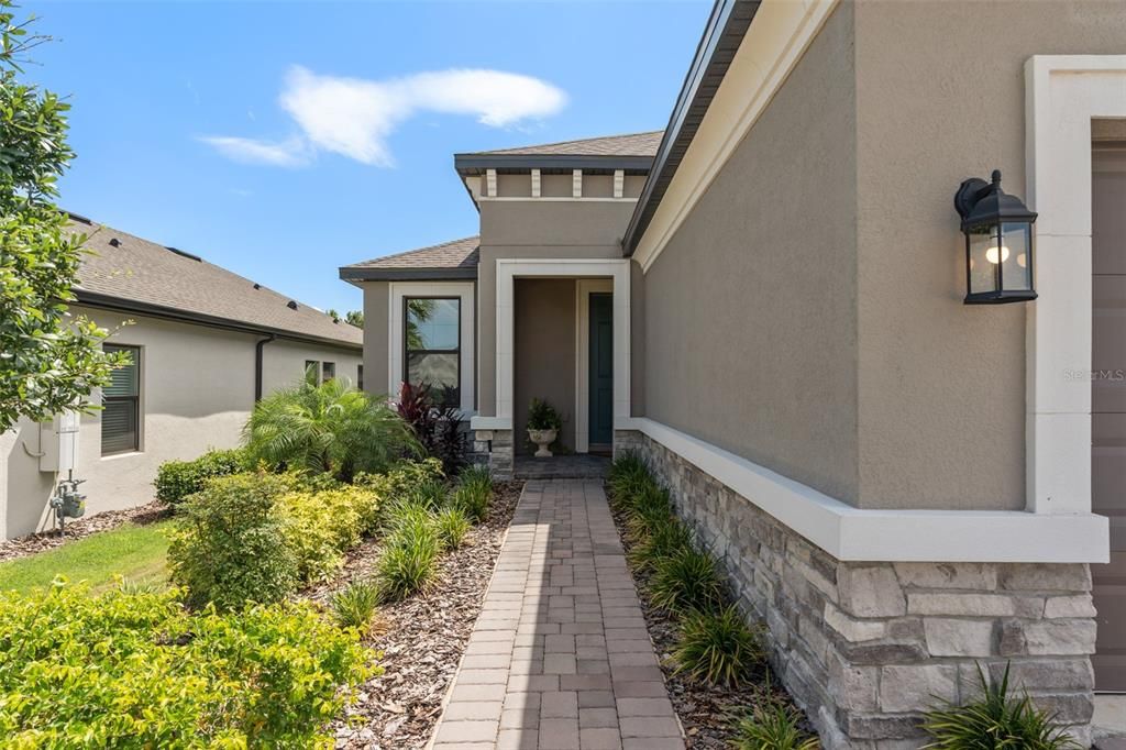 Front Entry features the Upgraded Elevation with Stone Accents