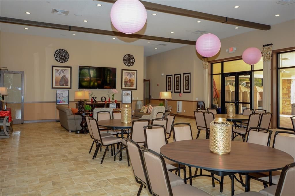 Clubhouse Interior with a Catering Kitchen