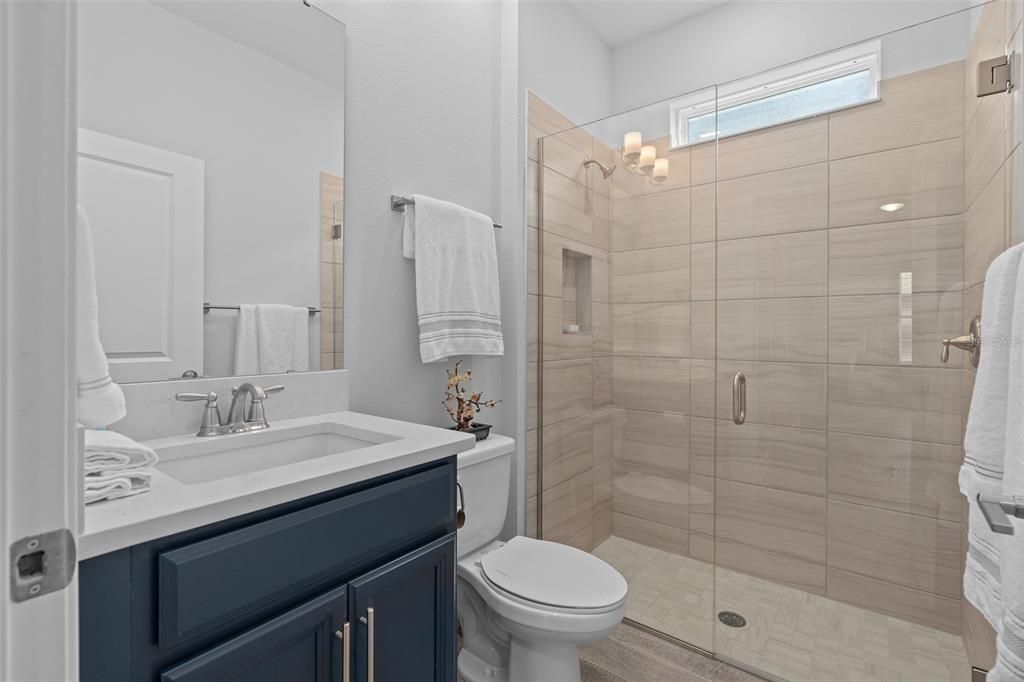 Laundry Room is complete with the washer and dryer