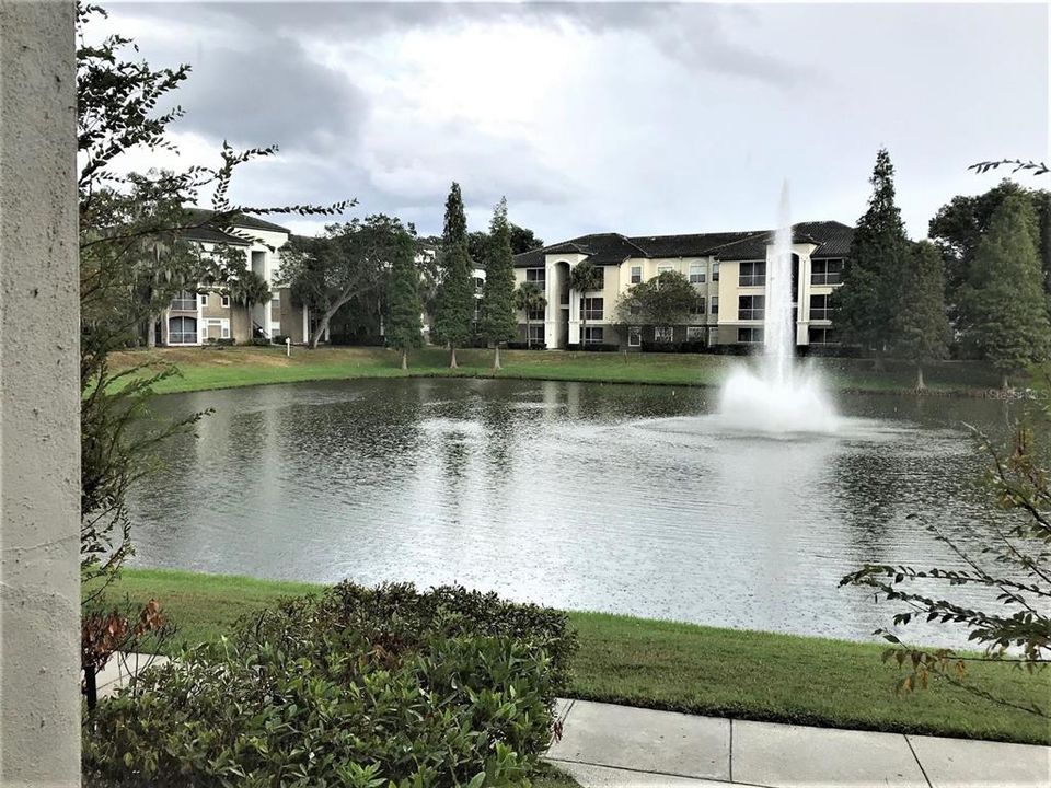 Community Lake with Fountain