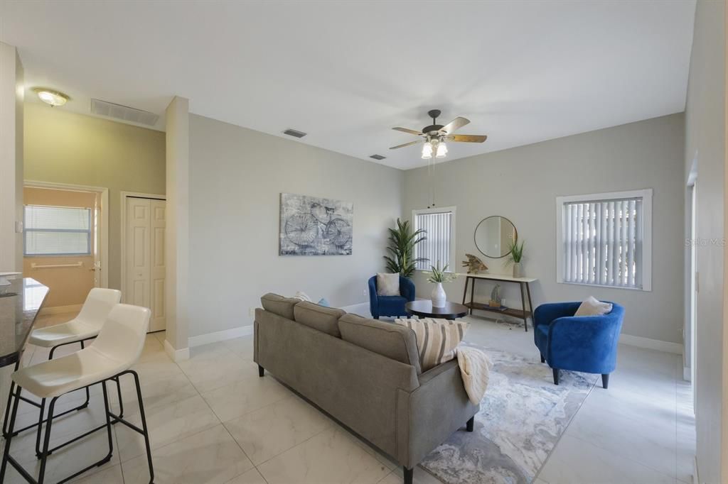 Family Room outside the kitchen.