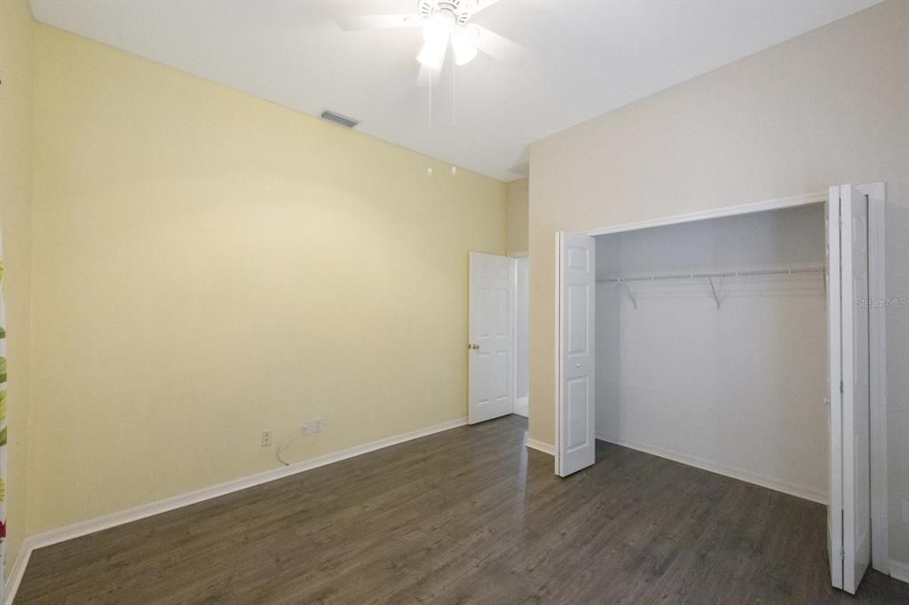 Bedroom #3, looking into the closet.