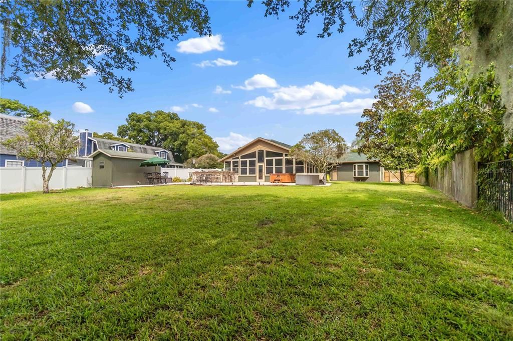 Large Backyard - view to home from Lake Kathryn