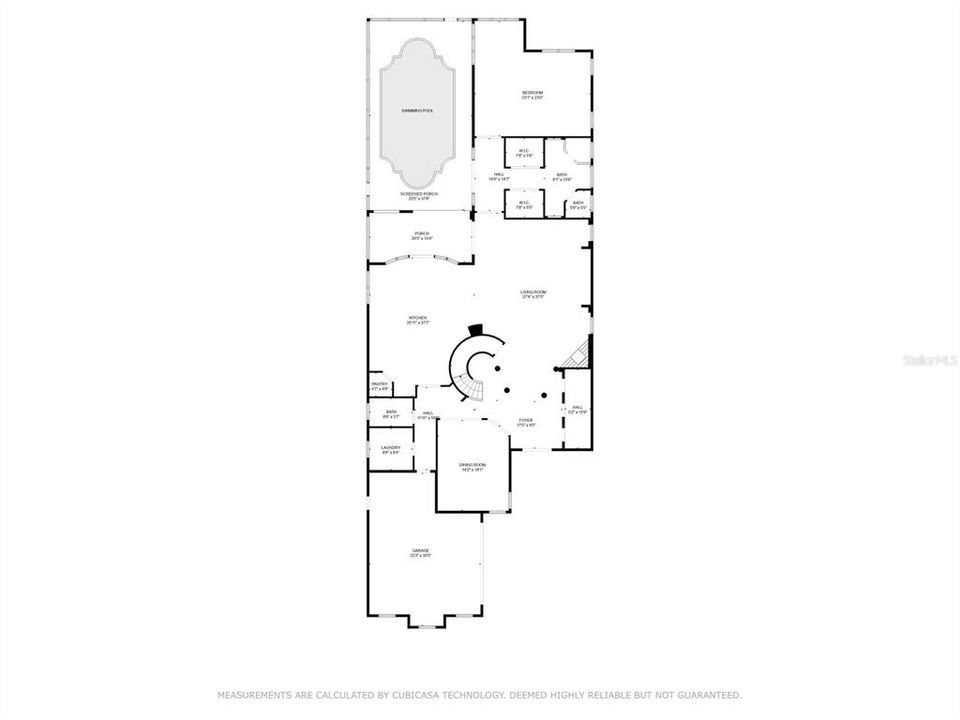 1st floor floorplan with dimensions