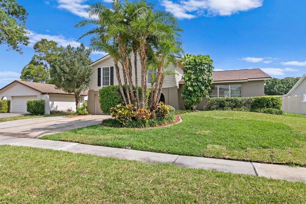 New sod and updated landscaping completes the curb appeal of this home