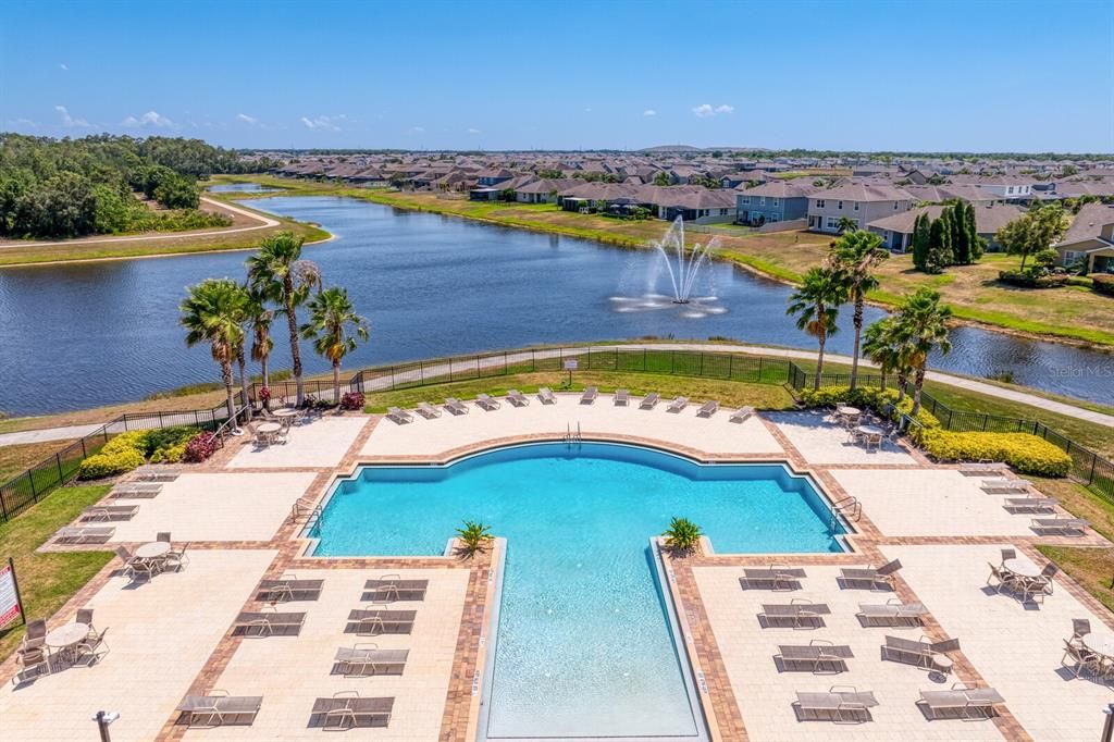 Views of the community pool