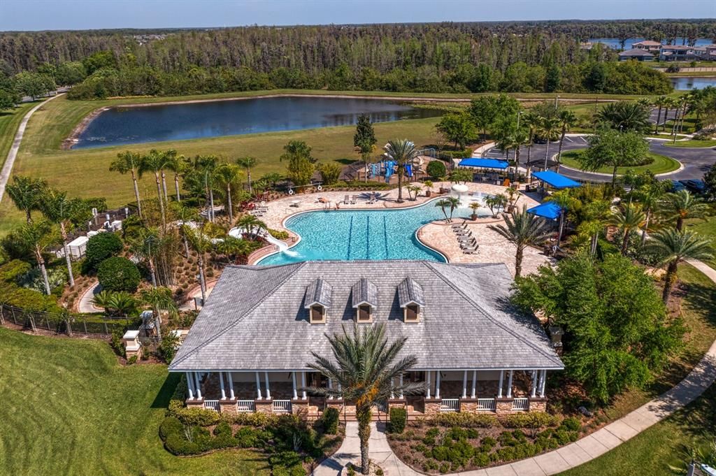 Aerial views of the Stonebrier Amenity Center