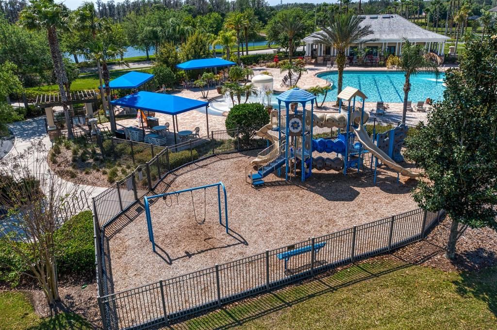 One of two community playgrounds