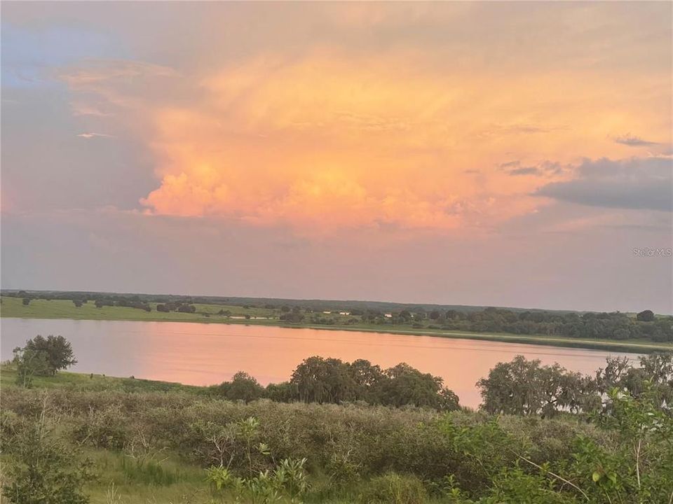 Back yard has views of beautiful Trout Lake