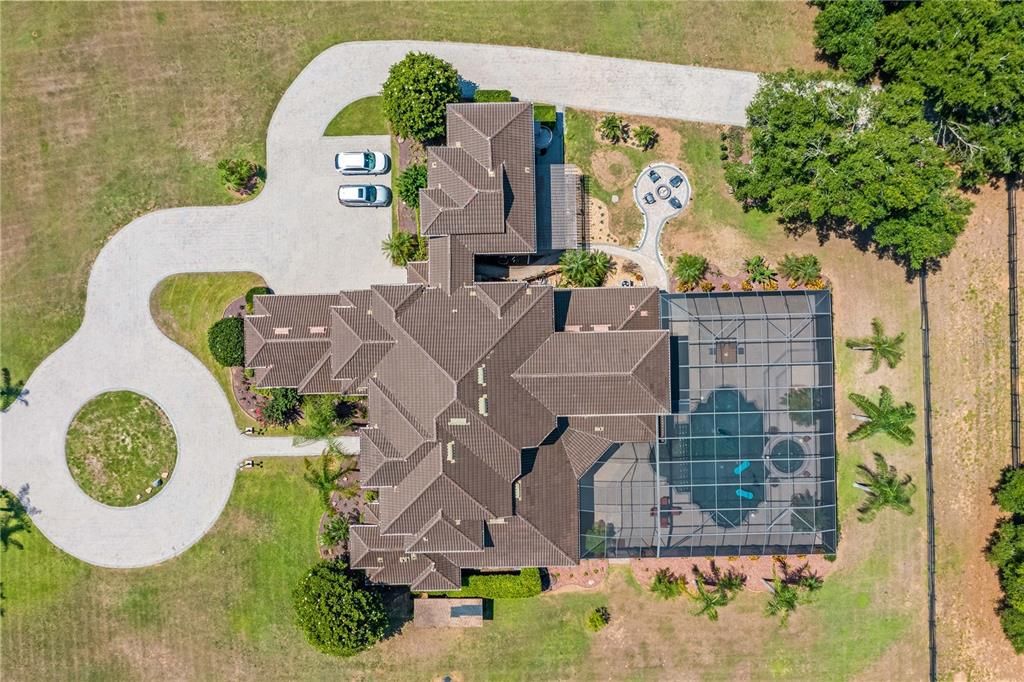 Aerial View of House