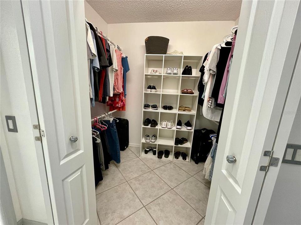 Walk-in closet on the right