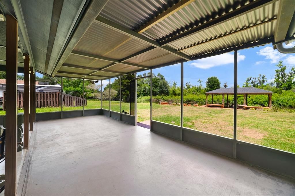 EXTENDED SCREENED LANAI.