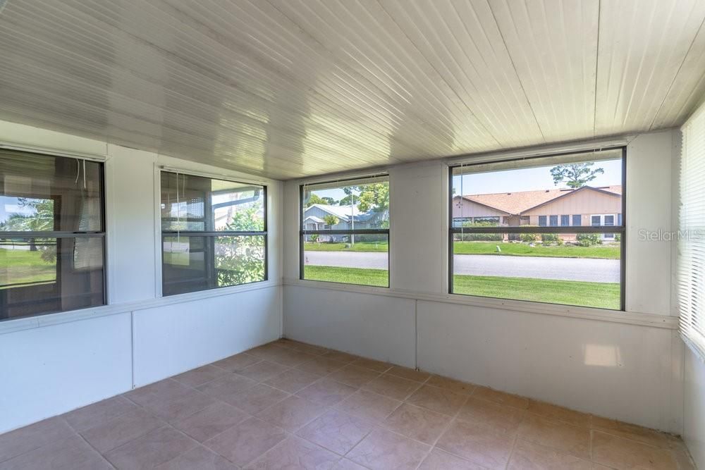 Enclosed rear porch