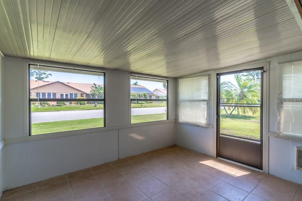 Enclosed rear porch