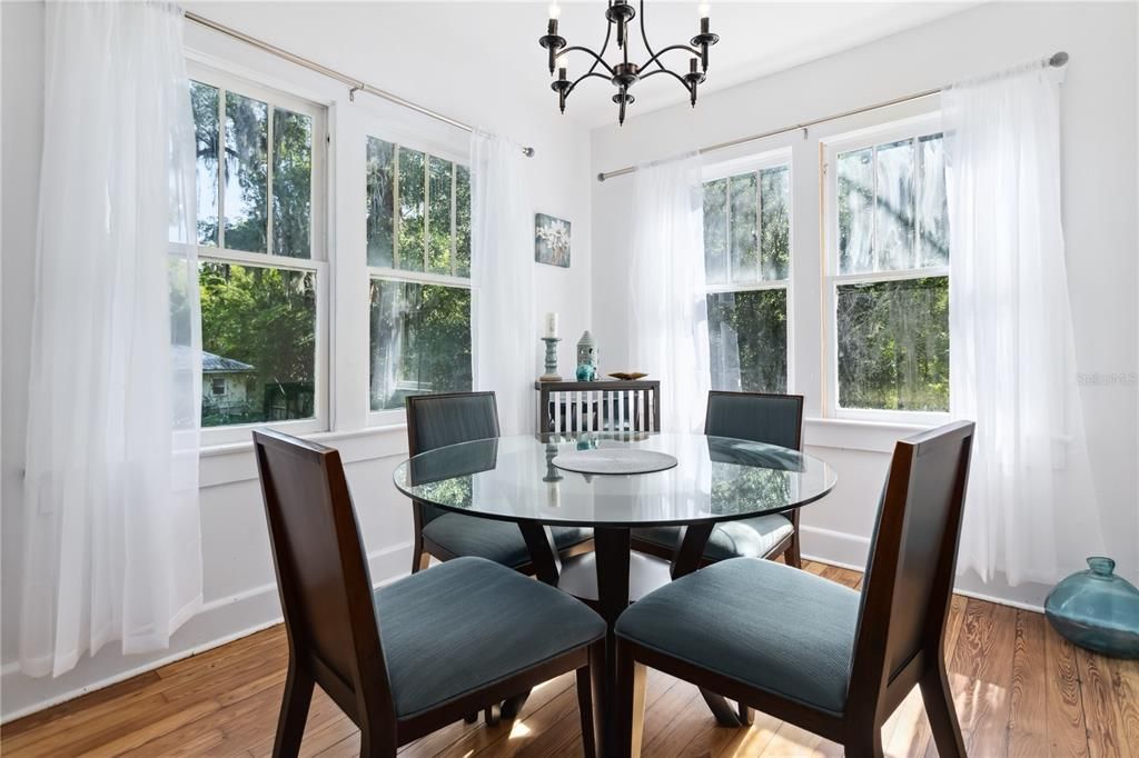 second floor bedroom, using as dining