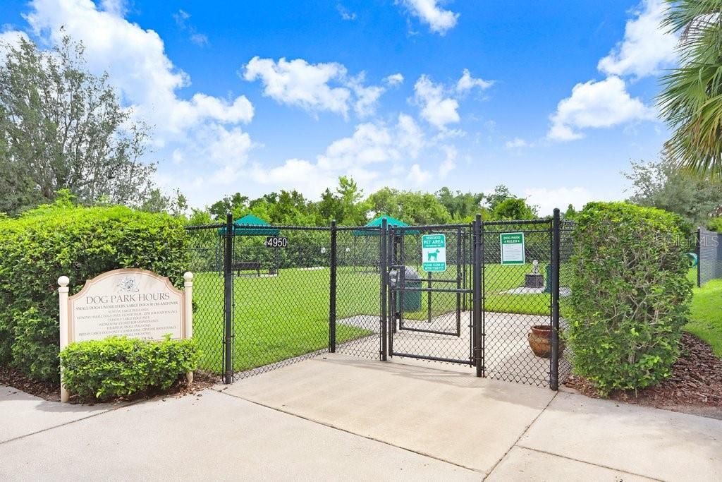 There's a dog park!  Valenica Lakes has SO many amenities so you can stay ACTIVE & BUSY!