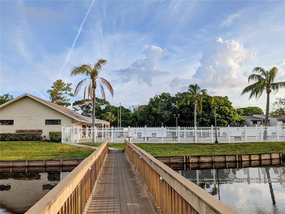 Boardwalk to pool