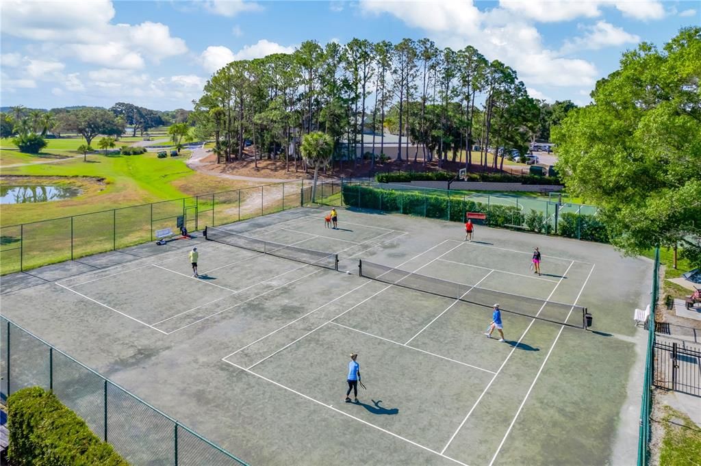 Community tennis courts