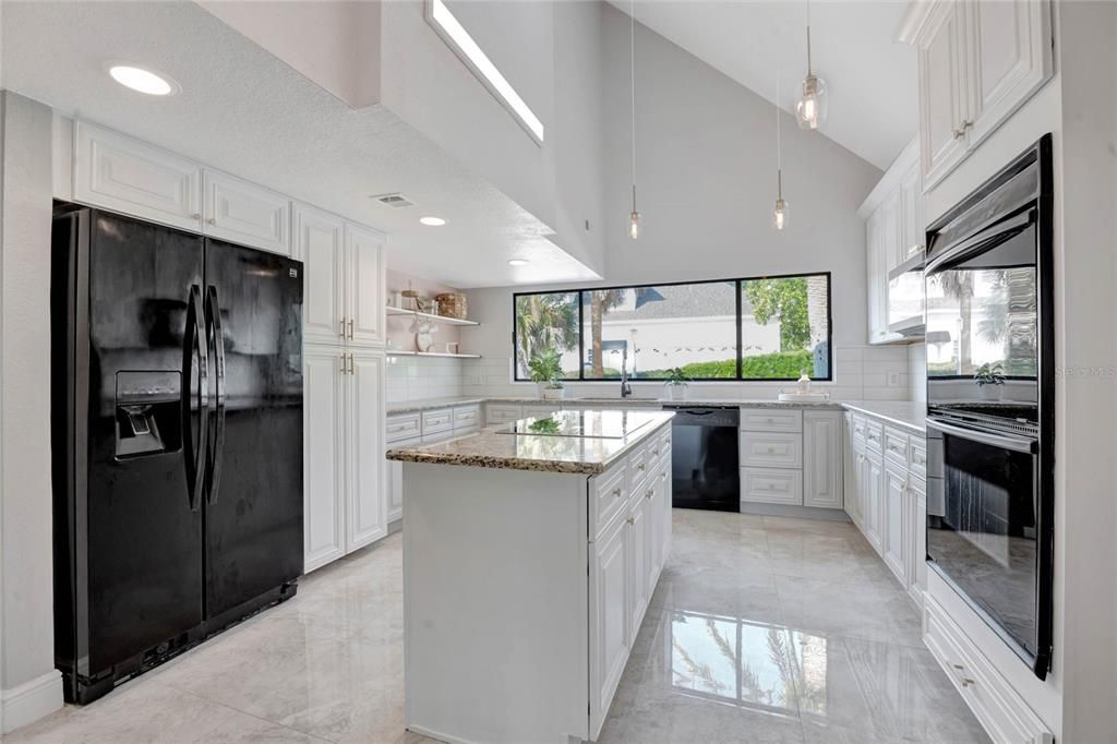 Updated Kitchen with Black Appliances