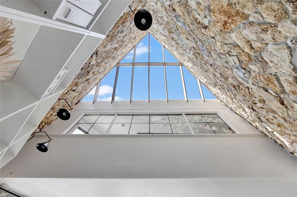 Custom Multi-Pane Skylight in Living Room