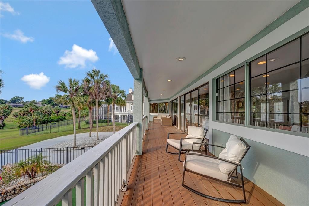 Large Balcony with Recessed Lighting