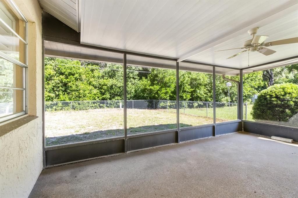 Screened porch