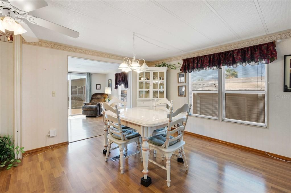 Large dining area.