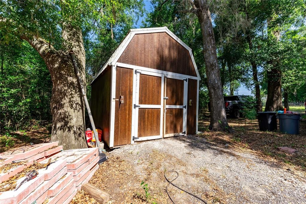 Second shed for storage on property.