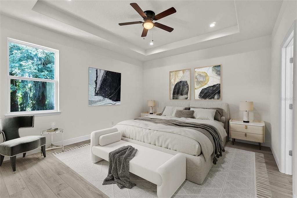 Virtual staging Primary Bedroom