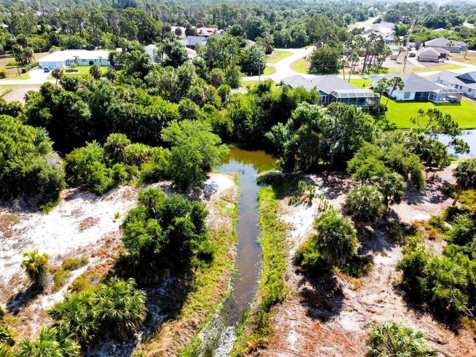 Creek behind home